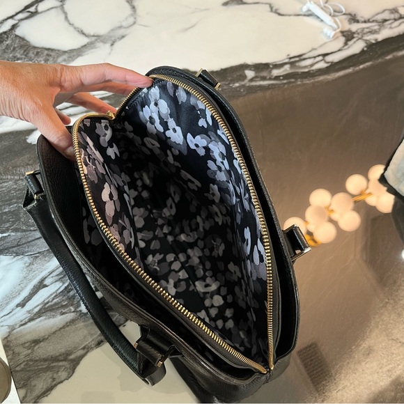 Kate Spade Pebbled Leather 3-Compartment Young Lane Anika Satchel with Gold - Picture 10 of 12